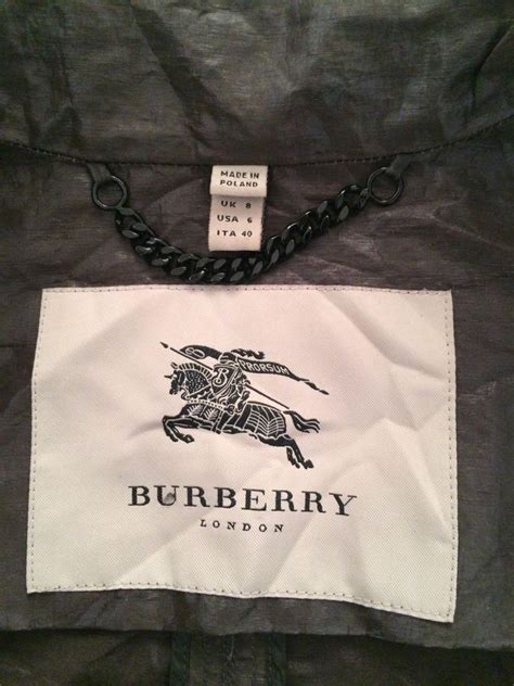 burberry coat made in poland|genuine Burberry coat logo.